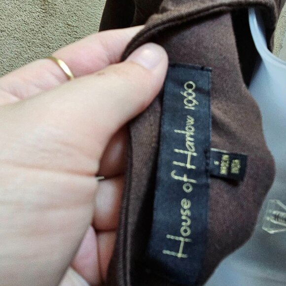 NWT House of Harlow 1960 x Revolve Dark Brown Rogue Top Size Small - Picture 13 of 14